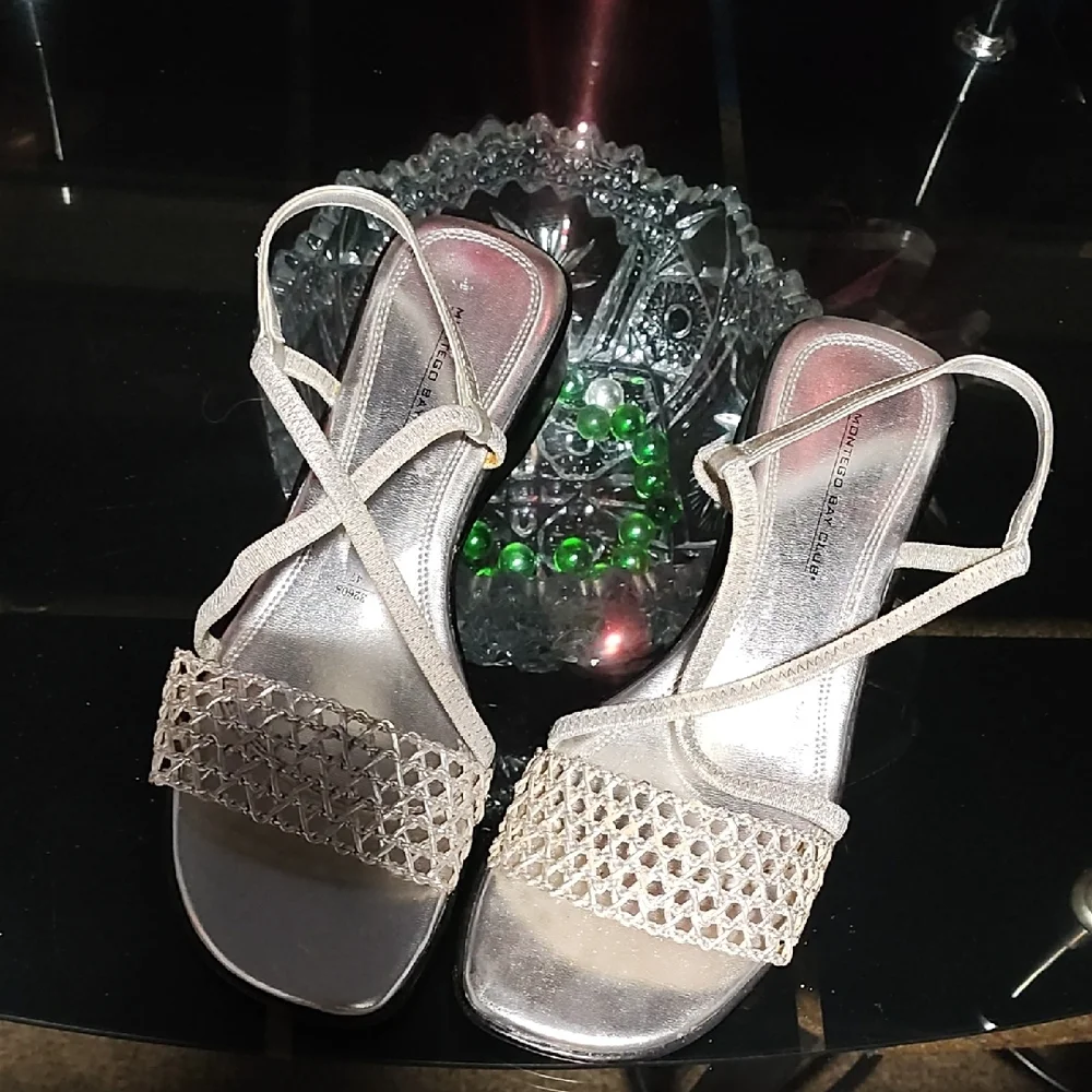 Elegant Silver Sandals